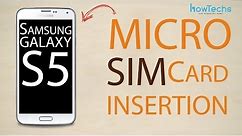 Samsung Galaxy S5 - How to change the SIM card