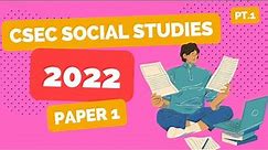 Social Studies 2022 P1 Answers