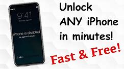 Unlock any iPhone without passcode | free bypass Lock Screen