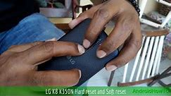 LG K8 K350N Hard reset and Soft reset