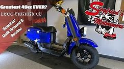 THE BEST (4 stroke 49cc) SCOOTER EVER MADE! Yamaha C3 Walk around and REVIEW