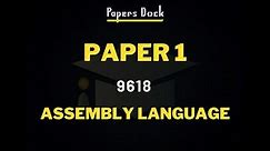 Assembly Language | Lecture 1 | A-level Computer Science | Paper 1
