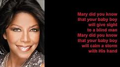 Mary, Did You Know by Natalie Cole (Lyrics)