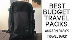 Best Budget Travel Packs: Amazon Basics Carry-On Travel Backpack