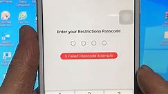How to remove Restrictions Passcode on iPhone
