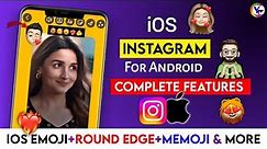 Full iOS Instagram in Android 🔥 ( Complete Features ) iphone Instagram for Android ! Round Edge