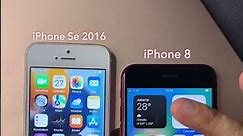 COMPARISON iPhone se 2016 vs iPhone 8