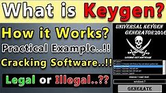 What is Keygen? How It Works? Practical Example | Cracking Software | Software Registration