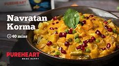Navratan Korma | Restaurant Style Vegetarian Korma | Korma Recipe | North Indian Recipes | Cookd