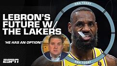 LeBron has a player option... THAT'S ALL I'M SAYING! - Brian Windhorst James' future w/ the Lakers 👀