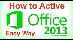 How to Activate Microsoft Office Professional Plus 2013