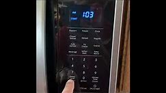Setting the clock on a Samsung microwave