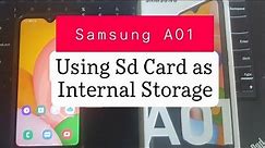 Samsung A01 SD Card as Internal |Android 11/ Using your SD Card as Internal Storage Android Part 2