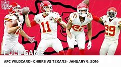 2015 AFC Wild Card Playoffs: Chiefs vs. Texans | NFL Full Game