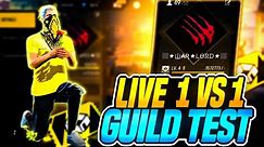 last day | ff live guild test | free fire live unlimited custom room giveaway | warlord live