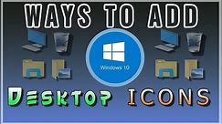 How to add icon to your desktop screen in windows How to create shortcuts to quickly launch program