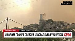 Tourists leaving Greek islands due to fires