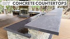 Concrete Countertops! How to Pour In Place | Outdoor Kitchen Part 6
