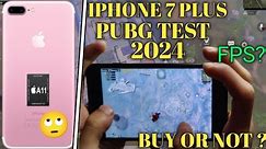 Iphone 7 plus Pubg Test 🔥| Iphone 7 plus worth it in 2024 for Pubg 🤔