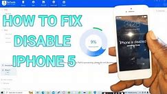 iPhone 5 disabled how to fix it with 3utool setup