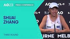 Shuai Zhang Press Conference | Australian Open 2023 Third Round