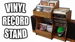 How to Build a Vinyl Record Stand / Media Center