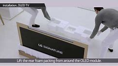 How to install LG SIGNATURE OLED TV W