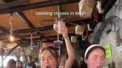 Friends are dancing at a cooking class in Italy!