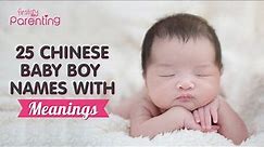 Adorable Chinese Baby Boy Names with Meanings
