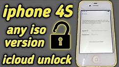 iPhone 4s iCloud Unlock | How to Unlock iCloud 4s New method 2022