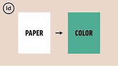 How to Change the Background Color | InDesign Tutorial