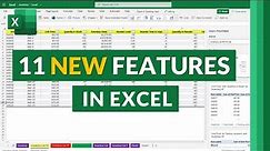 11 New Features In Excel Online for 2021 // Learn about Excel's new features in the web