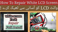 How To Repair White LCD Screen||19' inch Penal white display fault ||LM190E08||ms electronics