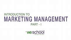 Marketing Management Lectures