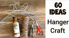 Top 60 Clever & Easy Hanger Craft Ideas|Wire Hanger Craft |Plastic Hanger Reuse|Hanger Wall Hanging