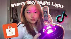 Starry Sky Night Light/Galaxy Projector from Shopee | Unboxing + Tutorial Review | Micah Lozano