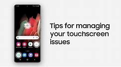 Samsung Support : How to manage touchscreen issues