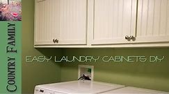 How to Build Overhead Laundry Cabinets