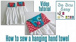 How to sew a hanging hand towel for your kitchen or bathroom