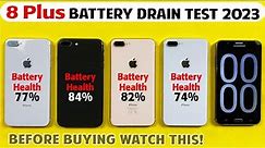 Testing Different Battery Health of 8 Plus in 2023 - iPhone 8 Plus Battery Life Drain Test in 2023