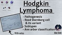 Hodgkin's Lymphoma | Hodgkin's disease || Pathology