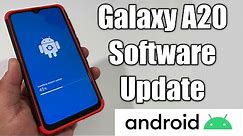 Samsung Galaxy A20 How to check for Software / System updates