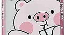Caseative Cute Cartoon Pig Clear Soft iPhone Case (Pink,iPhone 12 Pro Max)