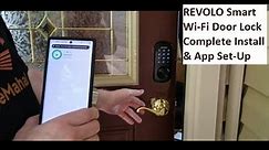 REVOLO Smart Wi-Fi Lock, Complete Install & App Set-Up