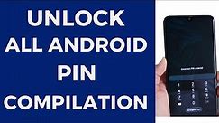 Unlock All Android PIN Lock (4, 5, 6, 8 Digits PIN) Compilation 2024