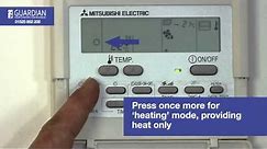 Mitsubishi Air Conditioning Control Panel How To Guide