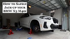 BMW Maintenance. How to Safely Jack-Up your 2022 BMW X3 M40i.