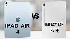 SAMSUNG GALAXY TAB S7 FE VS IPAD AIR 4 2020 Full Comparison which one is Best