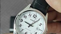 Casio MTP 1401L 7A Men's Black Leather Watch