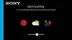 Sony TV | How to set up voice Command on your Sony Android O TV